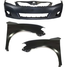 Bumper Cover Kit Fits 2010-2011 Camry Front Fits Models Made In USA 3pc