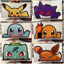 Pokemon Peek Vehicle/Car Window Bumper Stickers Decals - Choose Your Pokemon