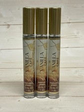 Bath Body Works Vanilla Cafe .23oz Perfume Spray x3