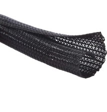 6 ft 1.5" Cord Protector Wire Loom Tubing Cable Sleeve Split Sleeving Black