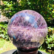 12.45LB Natural Dream Amethyst Ball Quartz Crystal Energy Mineral Specimen Heals