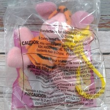 VTG 2000 McDonalds Happy Meal Soft Toy Disney The Tigger Movie Piglet W/Clip NOS