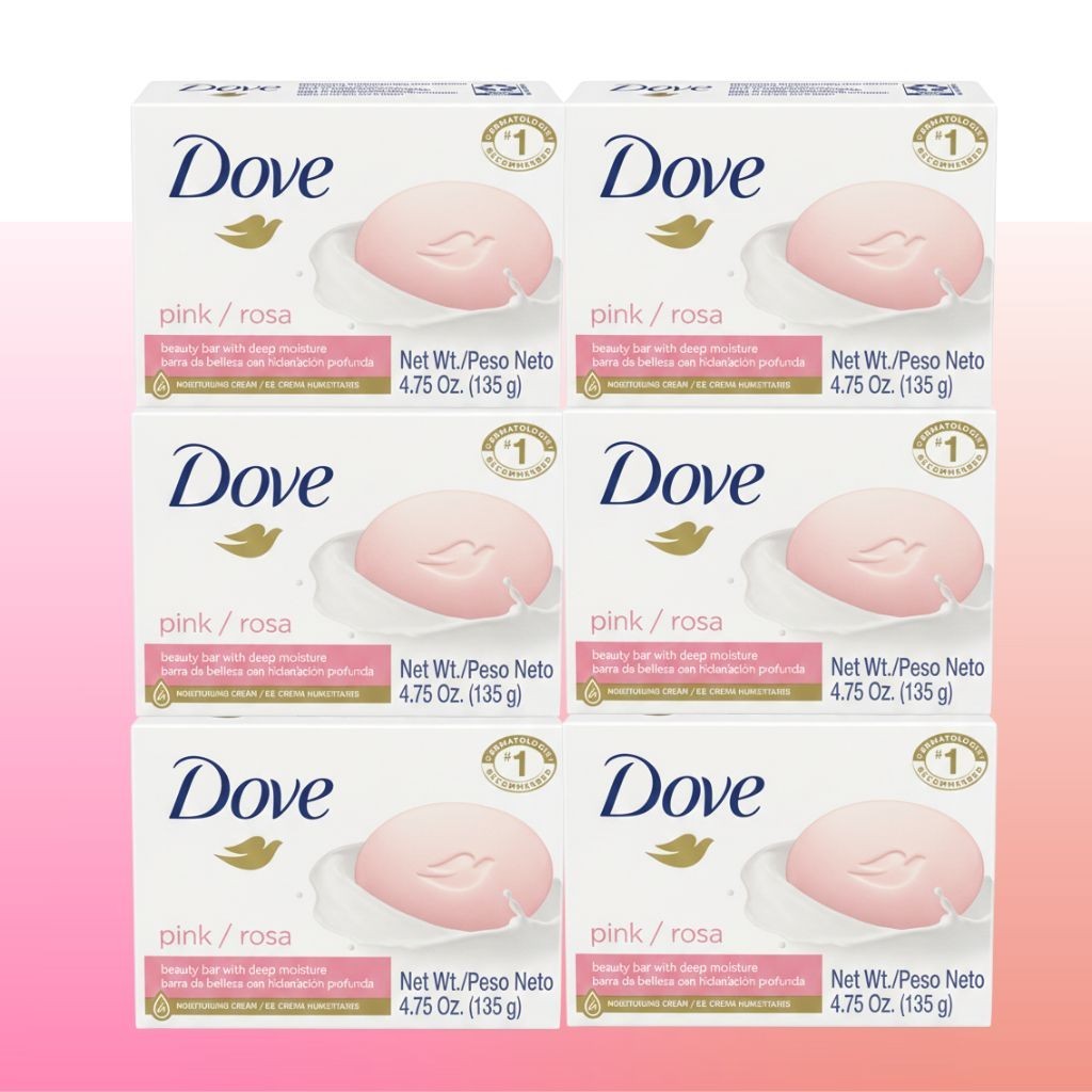 Dove Pink / Rosa Beauty Bar Soap Deep Moisture 4.75 oz - Bul