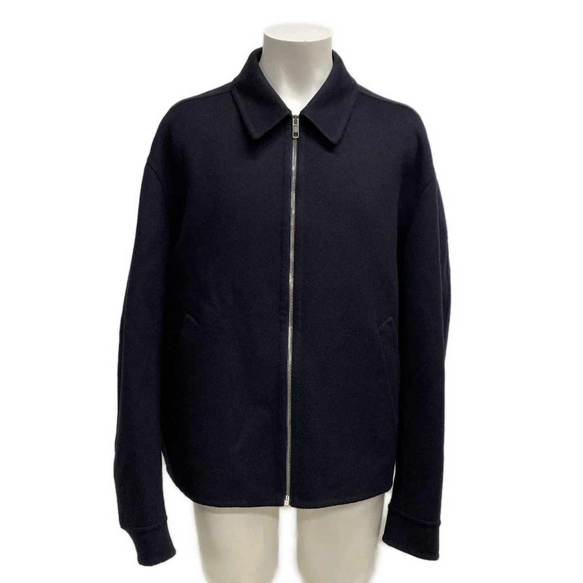 Giacca Lana Doppiopetto Gucci Autentica 762521 Tessuto Esterno Navy Scuro] Lana Uomo