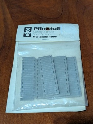 Pikestuff - #541-1006 - HO Scale - Concrete Blocks - Short Sections - NOS