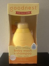 GOODNEST Baby Wash  Shampoo Soothe Chamomile Reusable Silicone Bottle  Tablet