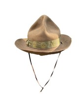 Vintage Boy Scouts America Campaign Hat Scout Leader Felt Vær Beredt Norwegian