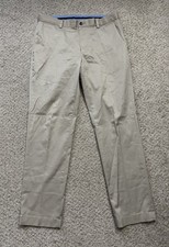 Brooks Brothers Pants Mens 31x30 Beige Gray Lightweight Advantage Chino Milano