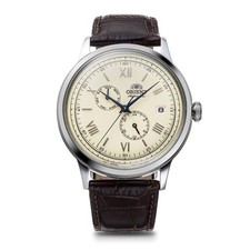 Orient RA-AK0702Y30B Child Multi Function Cream Dial Leather Strap Watch