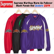 Supreme Warthog Warm Up Pullover Black Purple Red 3colors 25FW