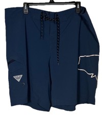 Columbia Sportswear PFG Men  s Blue Fishing/Board Shorts Size 40