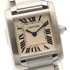 Cartier Tank Française SM Watch, Stainless Steel, Ladies, Silver Tone, W51008Q3 3
