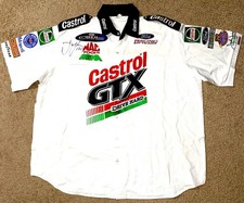 NHRA JOHN FORCE Crew Shirt RACE WORN Jersey NITRO Funny Car  SIGNED  