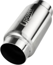 3" Inlet Outlet Exhaust Resonator,9" Overall Length Center Straight through Stai