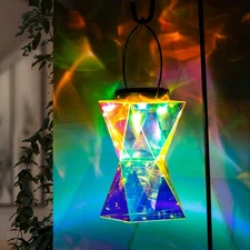 Crystal Solar Lanterns–Lithium Battery Powered Ultra Bright Decorative Hangin...