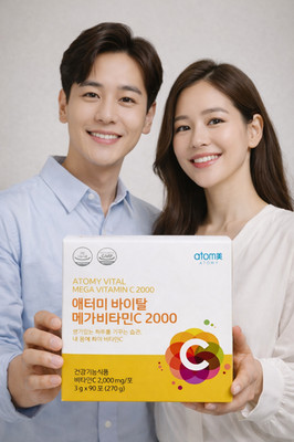 ATOMY Vital Mega Vitamin 2000 3g x 90 Sticks Vitamin C Powder Made in Korea NEW