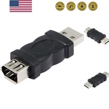 Firewire IEEE 1394 6 Pin Female to USB Male Adapter Convertor for Printer, Di...