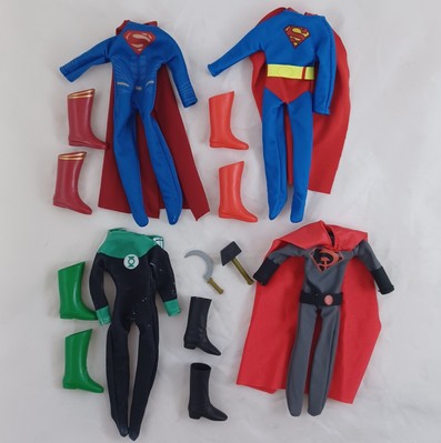 Mego 8'' Action Figure Clothes Lot DC Comics Superman Green Lantern Red Son