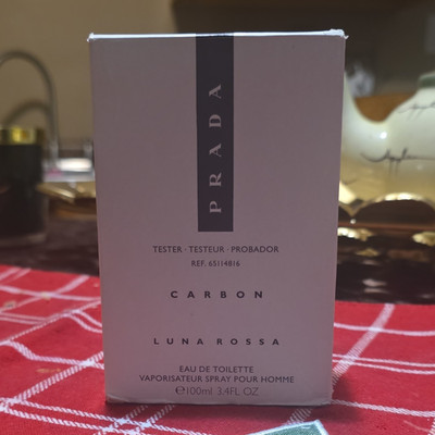 PRADA Luna Rossa Carbon Eau de Toilette EDT Spray Tester 3.4 fl oz 100 ml