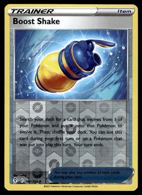 Boost Shake 142/203 Uncommon Evolving Skies Pokemon Reverse Holo NM Boost Shake