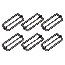 6 Stk Schiebeschnallen 35x15x2.2mm Rechteck-Einsteller Triglides Schiebeschnalle