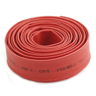 12mm Dia Red Polyolefin Heat Shrinkable Tube 2.5M