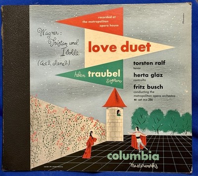 WAGNER Tristan Und Isolde Love Duet  1947 Columbia 78RPM 2LP Met Opera MX 286