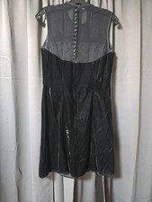 Vintage Scott McClintock Petites Black Velvet Dress Size 10