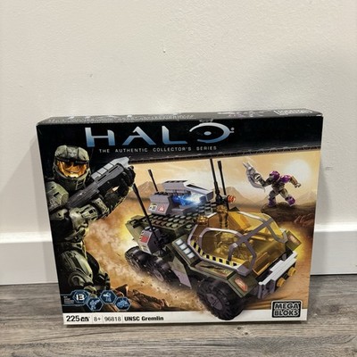 RARE! Halo Mega Bloks UNSC Gremlin Set 96818 Vehicle & Mini Figures Complete NEW