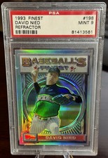 1993 DAVID NIED TOPPS FINEST REFRACTOR #198 PSA 9 ROCKIES POP 75 (561)