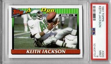 1991 Topps #220 - Keith JACKSON - PSA 9+++ Eagles pop 3 (no 10s)