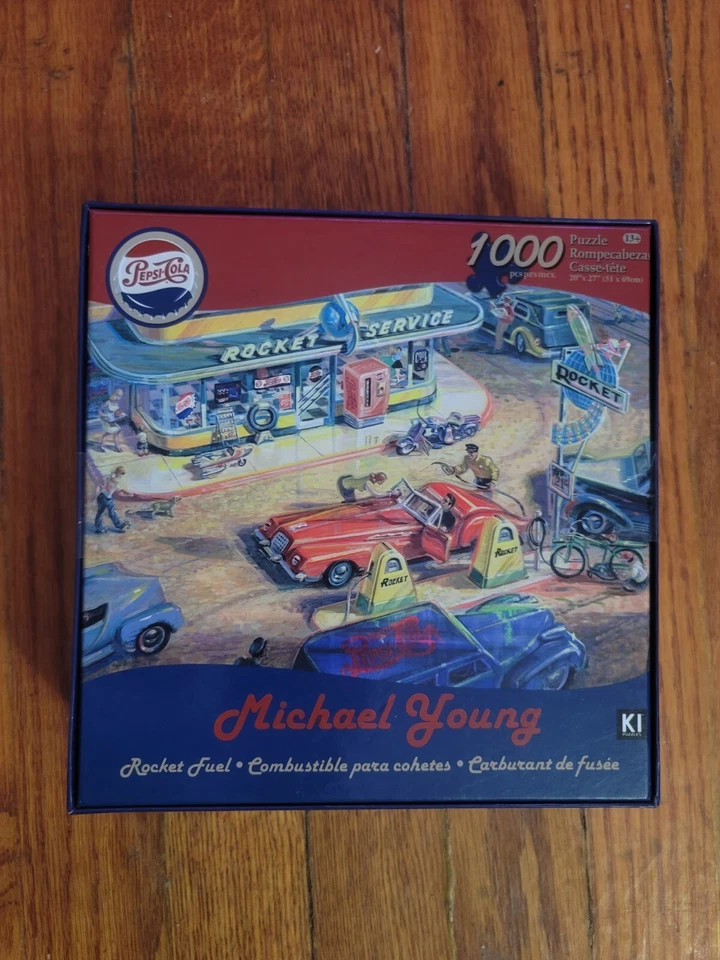Rompecabezas Rocket Car del artista Michael Young Pepsi-Cola 1000 piezas Foto 2 de 3
