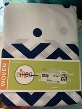 Cloud Island Circo Duo Chevron Dot Fitted Crib Baby Sheet New Navy