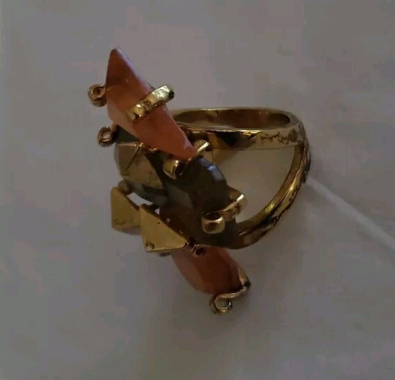 Erickson Beamon Rocks Statement Ring Size 7 - image 3