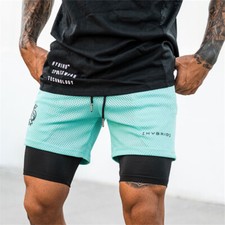 Pantalones Cortos Deportivos Para Hombre Transpirable Secado R pido Gimnasio Men