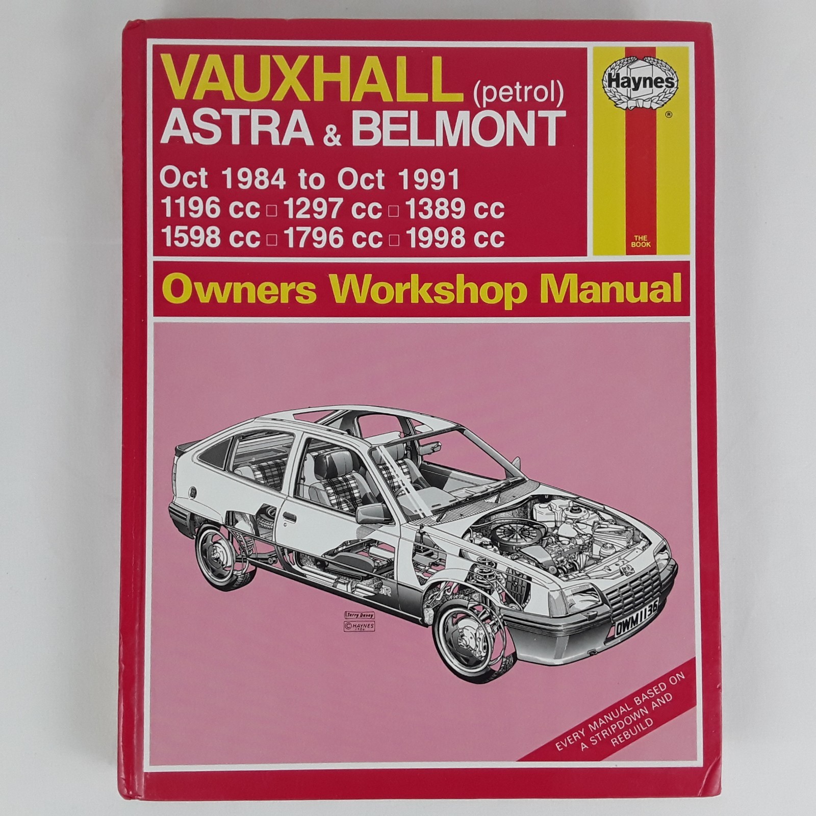 Haynes Vauxhall ASTRA and Belmont 1984 to 1986 Owners Workshop Manual | eBay