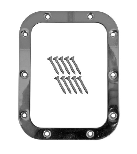 Lokar Shifter Boot Retaining Ring 6.75 in x 5.25 in Rectangle Stainless ...