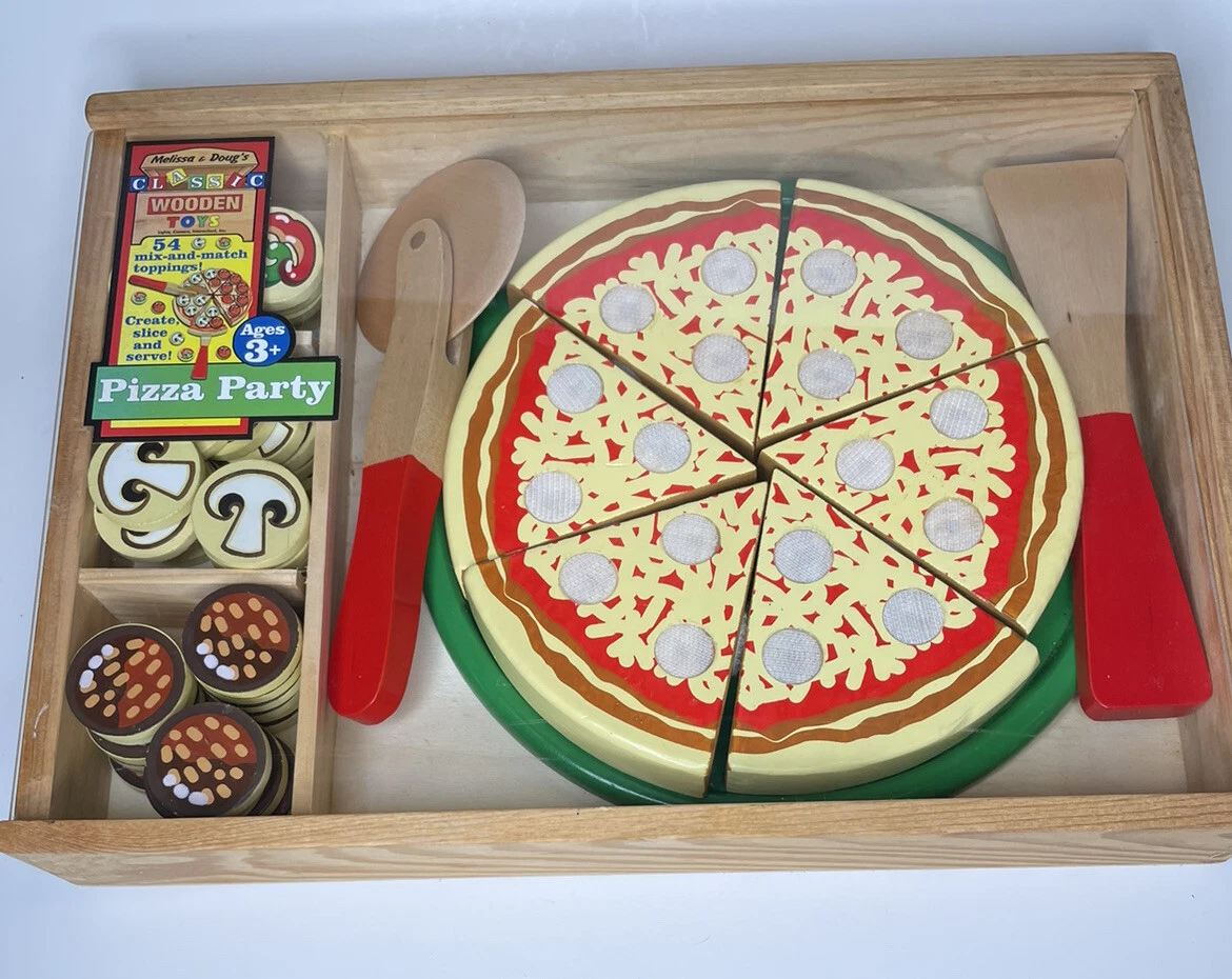 Melissa & Doug Play Set, Pizza Party, Wooden