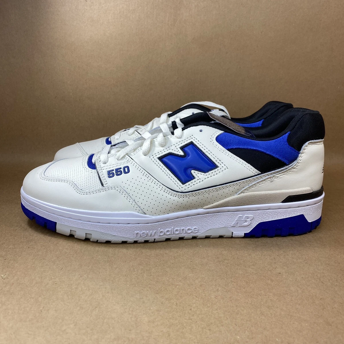 Brand New Balance 550 Sea Salt Team Royal Size 6.5 Mens White Blue Shoe BB550VTA