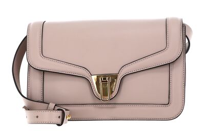 COCCINELLE Marvin Twist Smooth Handbag Umhängetasche Tasche Powder Pink beige
