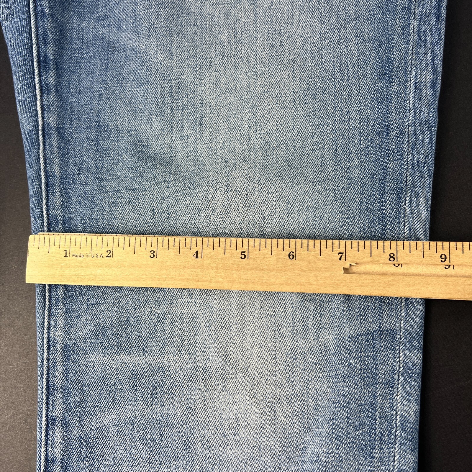 Rivet & Thread Jean Women 31x24* Retro Straight High Rise Crop Blue Denim Tag 28