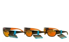 3 FosterGrant Sunglasses AdvancedComfort AVC23545 Blk OrangePolorizedMirrored