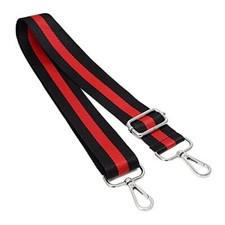 Silvery Buckles Wide Shoulder Strap Adjustable Wide: 1.4" 3.5cm Black