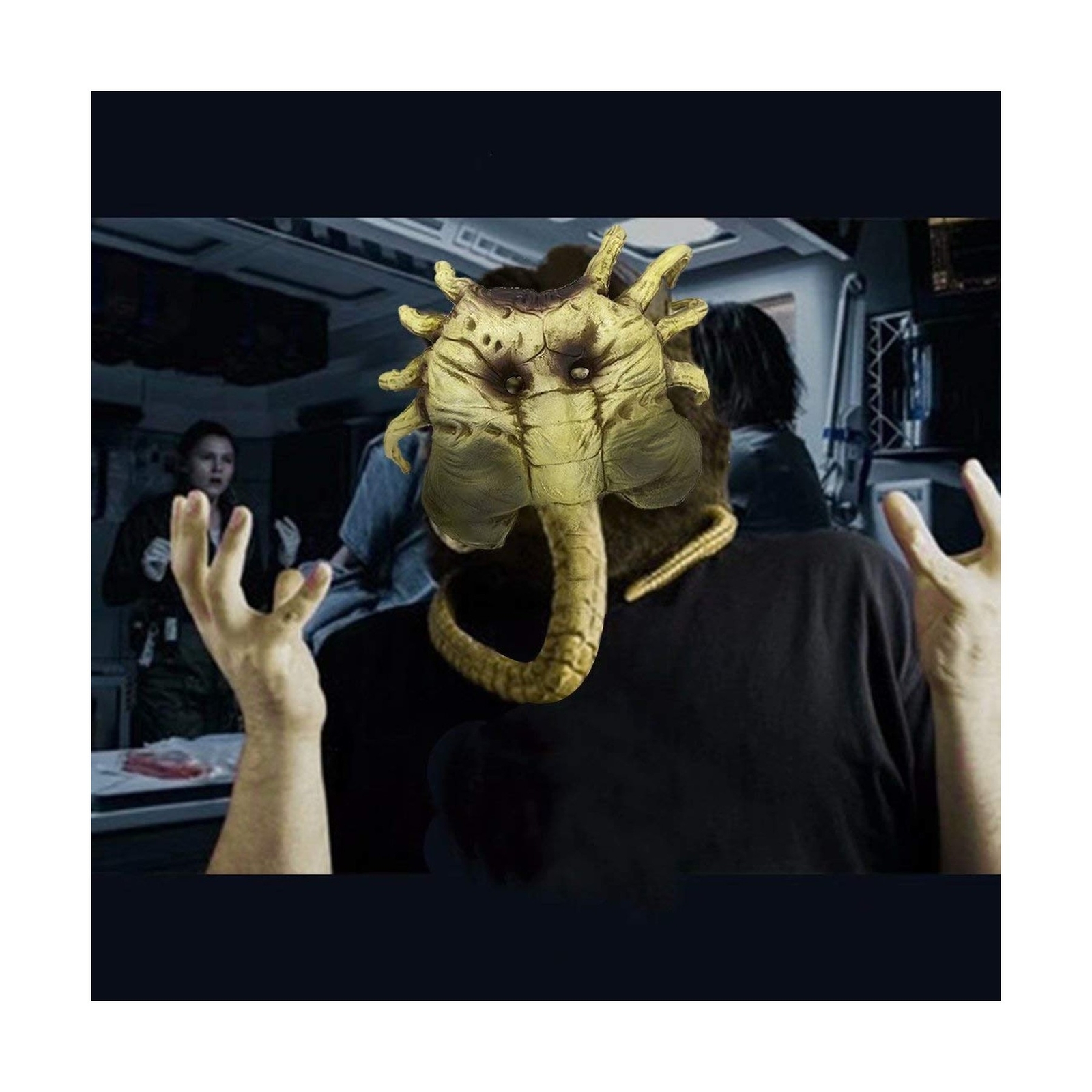 Hongzhi Craft Alien Facehugger Latex Mask Face Hugger Costume Halloween