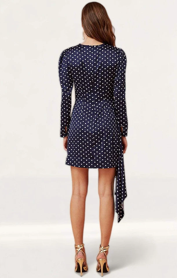 Minivestido Keepsake The Label azul lunares para mujer Foto 2 de 4