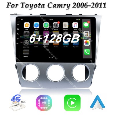 6 128G QLED Car Radio For Toyota Camry 2017-2020 Android 13 Carplay...