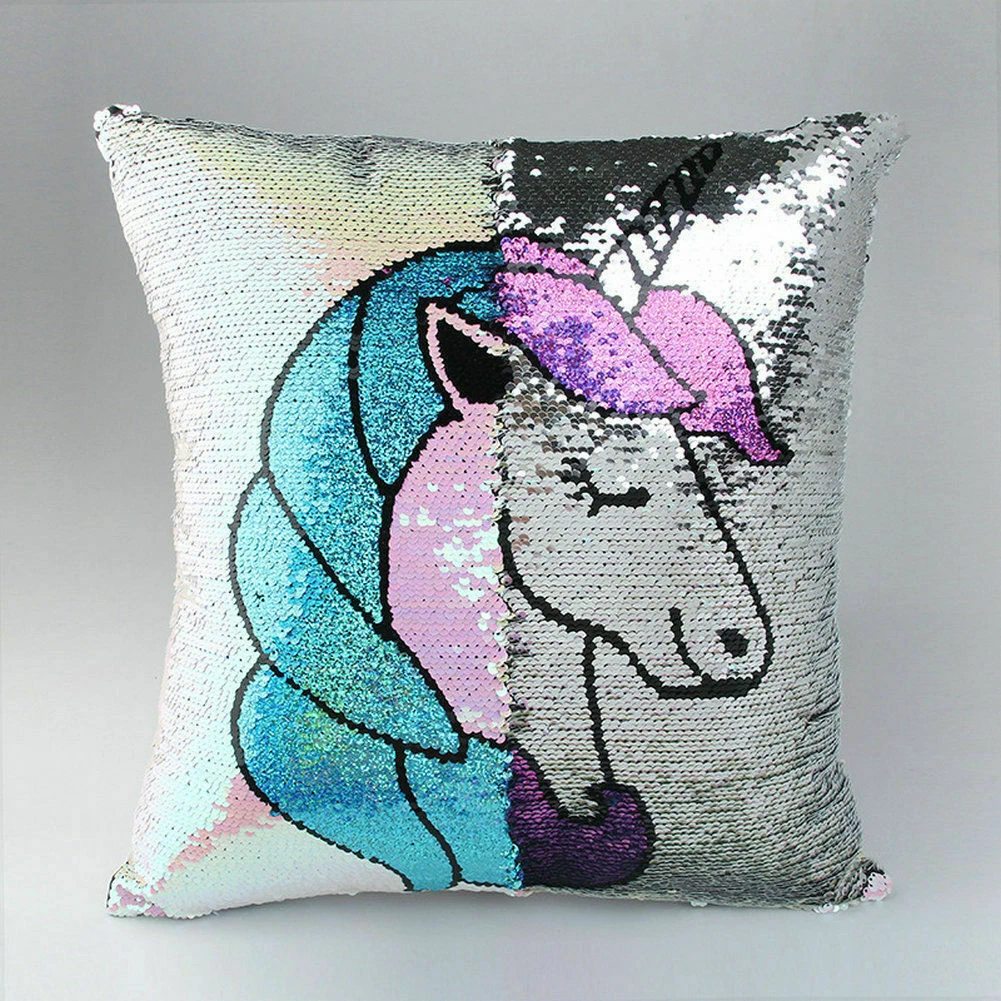 Iscream unicorn sequin pillow hot sale