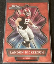 2021 NFL WILD CARD ALUMINATION RED #ABC-61 LANDON DICKERSON RC