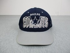 Vintage Dallas Cowboys Hat Snap Back 90's Team NFL Blockhead Throwback Spellout