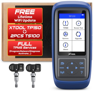 XTOOL TP150 TPMS Programmierer Reifendrucksensor Werkzeug aktivieren mit 2*TS100